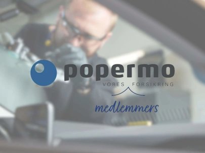 Popermo anbefaler Dansk Bilglas ved glasskade på bil