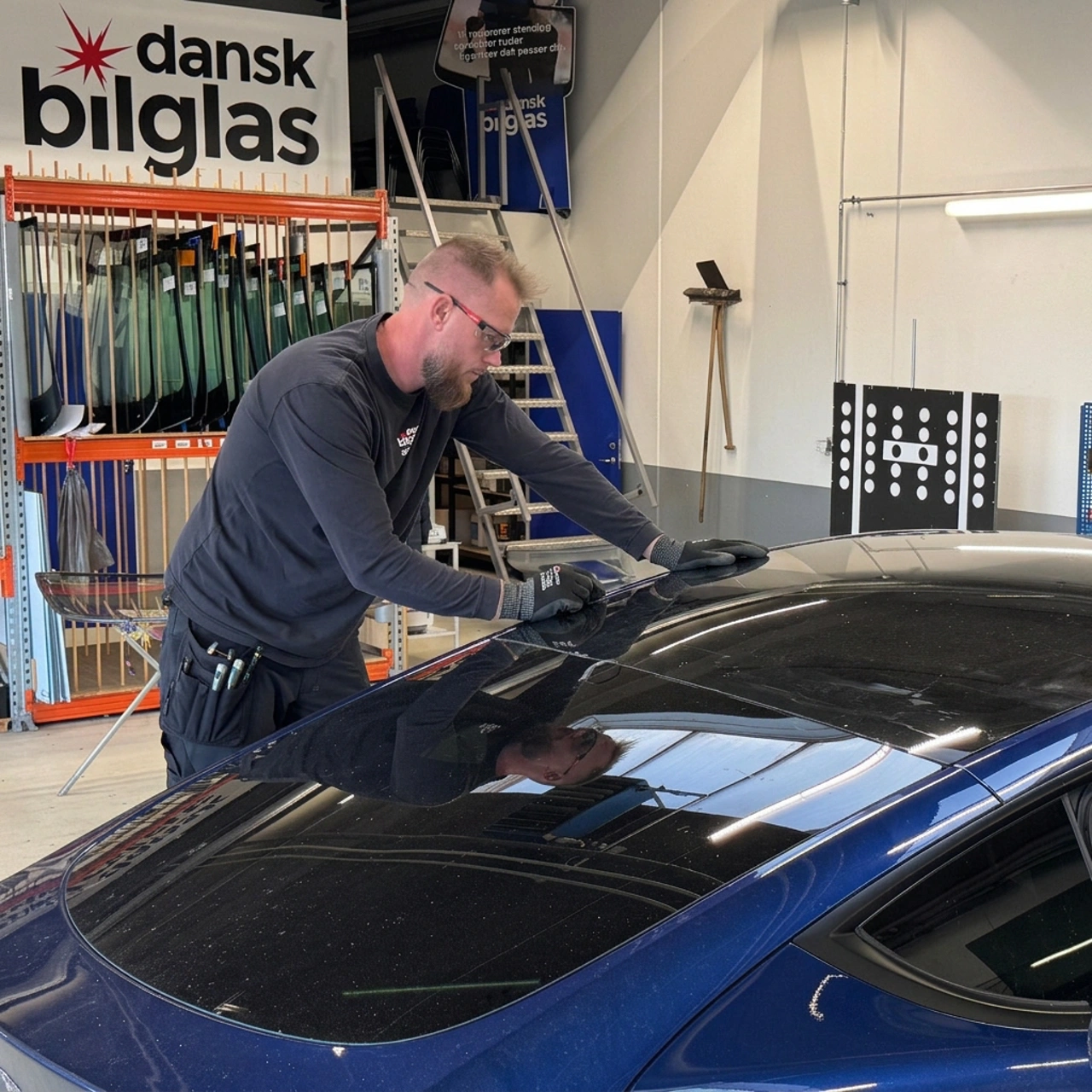 Reparation og udskiftning af Tesla glastag