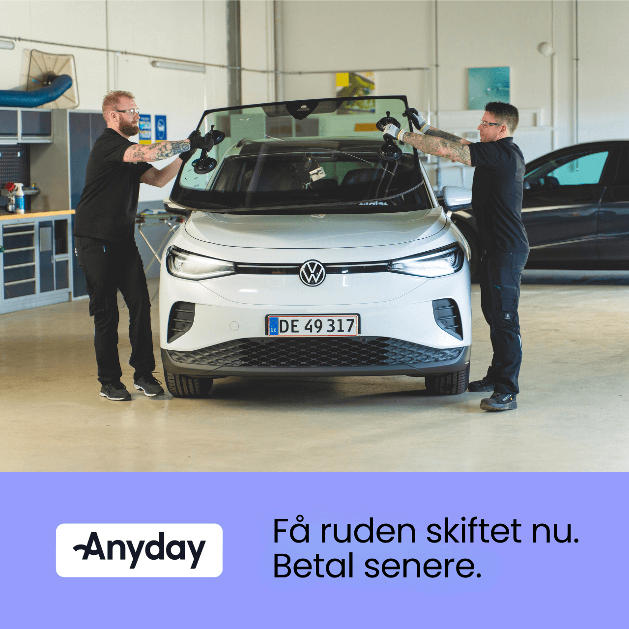 Del betaling af din ny rude op med Anyday